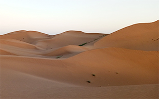 Abendstimmung in den Dünen, Sahara Südmarokko